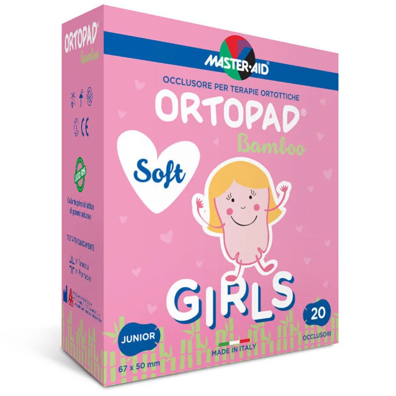 MASTER-AID Ocluzor copii ORTOPAD SOFT Girls 67x50 mm x 20buc Origomedical — preț și oferte