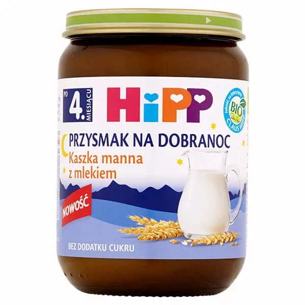 HiPP Gustare înainte de culcare Terci de ovăz cu lapte Bio, fără zahăr adăugat, după 4 luni, 190 g — preț și oferte