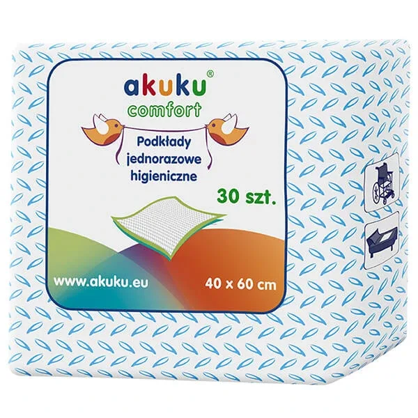 AKUKU, tampoane sanitare de unică folosință, 40 x 60 cm, 30 buc — preț și oferte