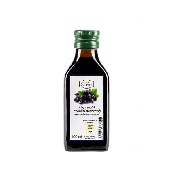 OlVita, ulei din semințe de coacăz negru presat la rece, nepurificat, 100 ml — preț și oferte