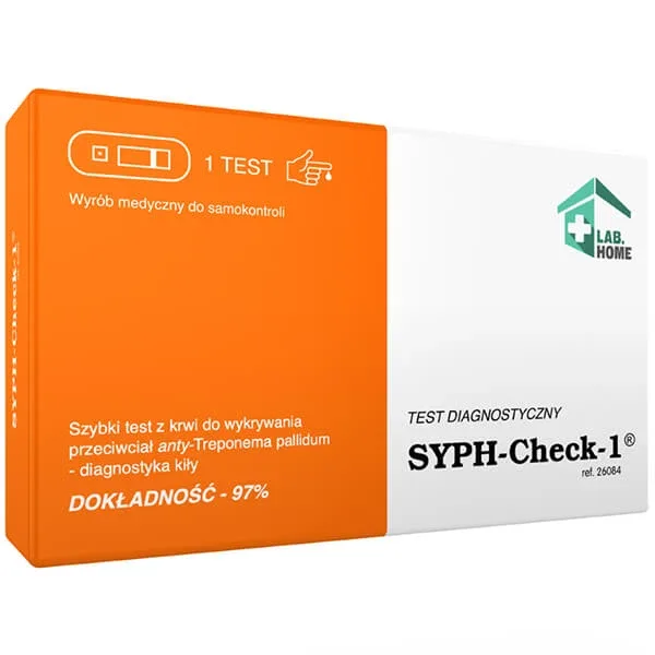 LabHome Syph-Check-1, test de sânge pentru detectarea anticorpilor T. pallidum, diagnosticul sifilisului, 1 buc — preț și oferte