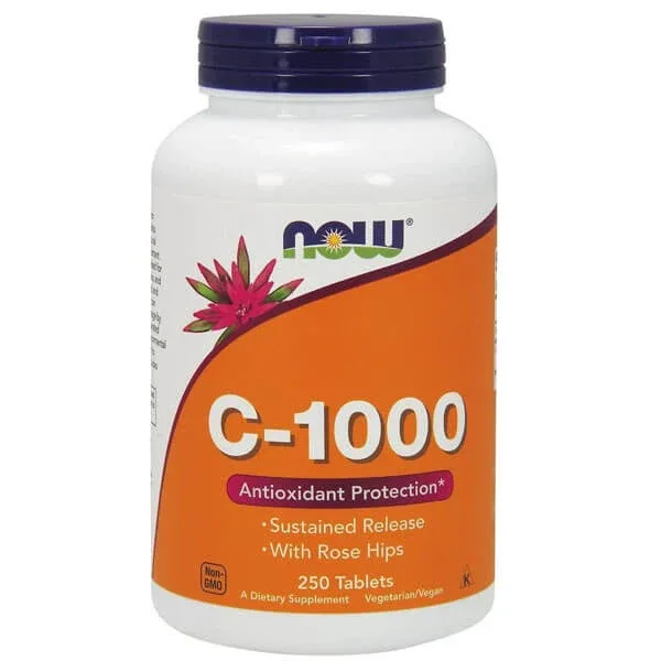 Now Foods C-1000, vitamina C + măceșe, 250 comprimate — preț și oferte