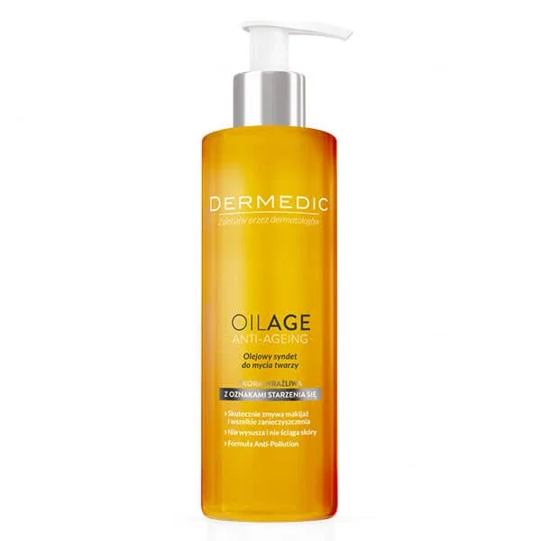 Dermedic Oilage, spălare facială pe bază de ulei syndet, piele sensibilă, 200 ml — preț și oferte