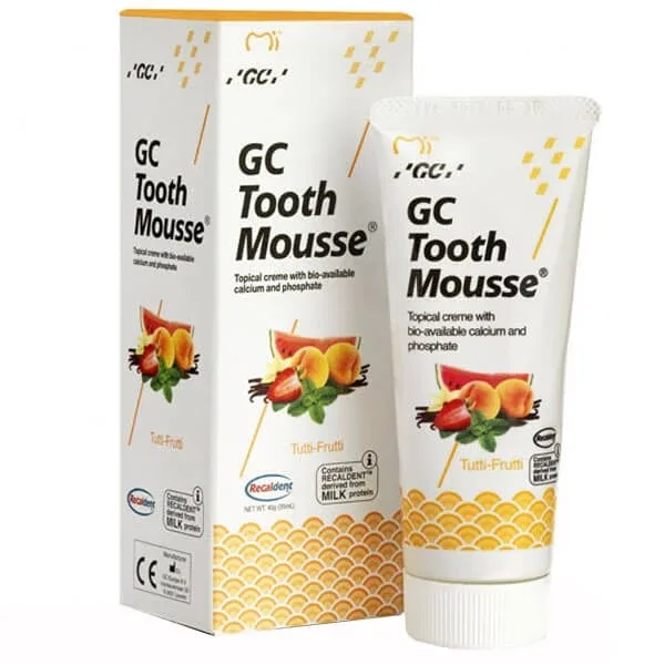 GC Tooth Mousse, pastă topică, aromă tutti-frutti, fără fluor, 35 ml GC DENTAL — preț și oferte