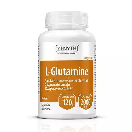 L-glutamina pulbere, 120 g, Zenyth — preț și oferte