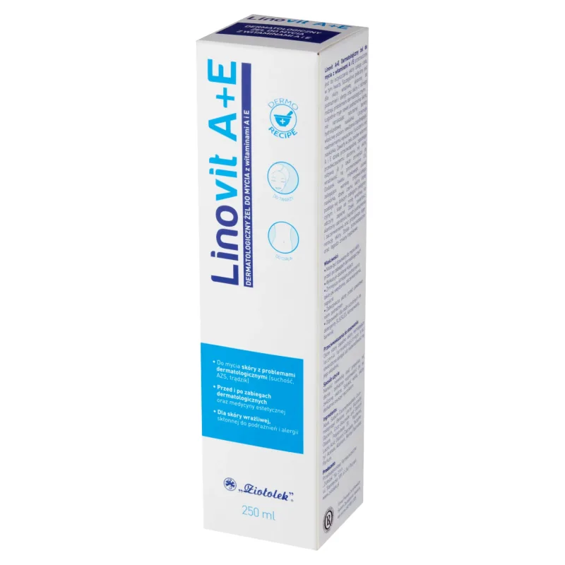 Linovit A+E, gel dermatologic de spălare cu vitamine, 250 ml — preț și oferte