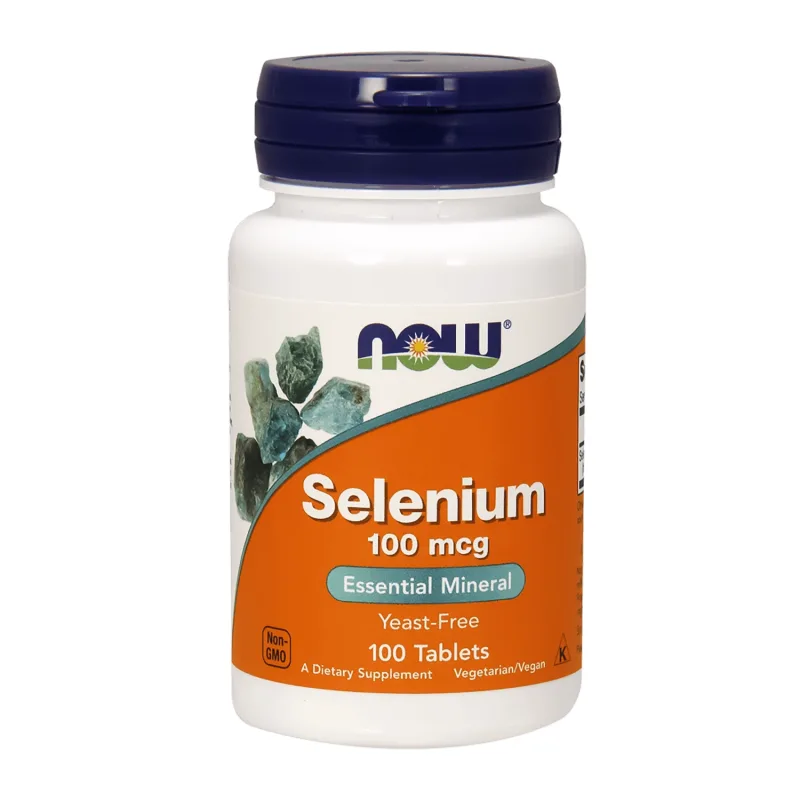 Now Foods Seleniu 100 mcg, seleniu, 100 comprimate — preț și oferte