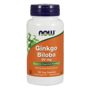 Now Foods, Ginkgo Biloba 60 mg, 120 capsule