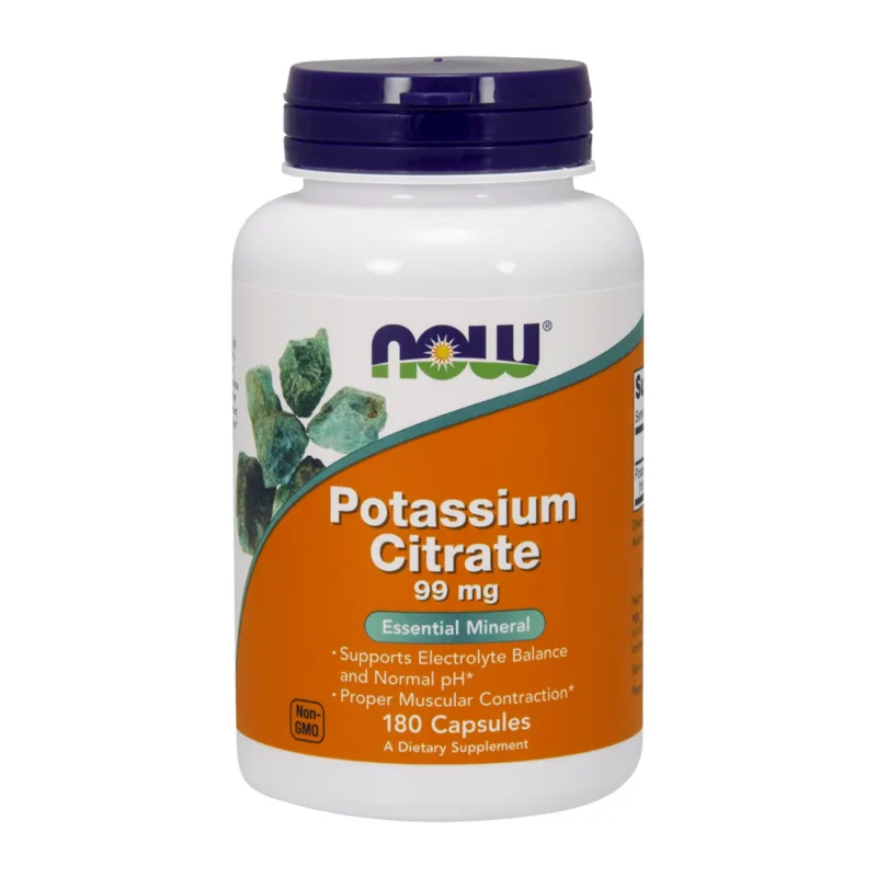 Now Foods, Citrat de potasiu, 180 capsule — preț și oferte