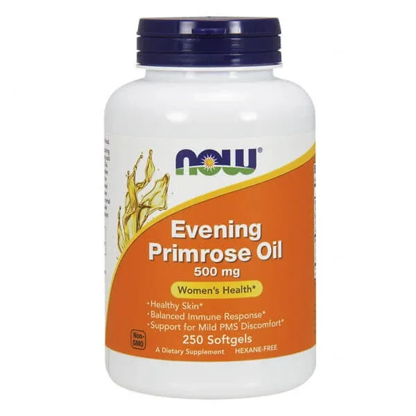Now Foods, Ulei de primrose de seară 500 mg, ulei de primrose de seară, 250 capsule — preț și oferte