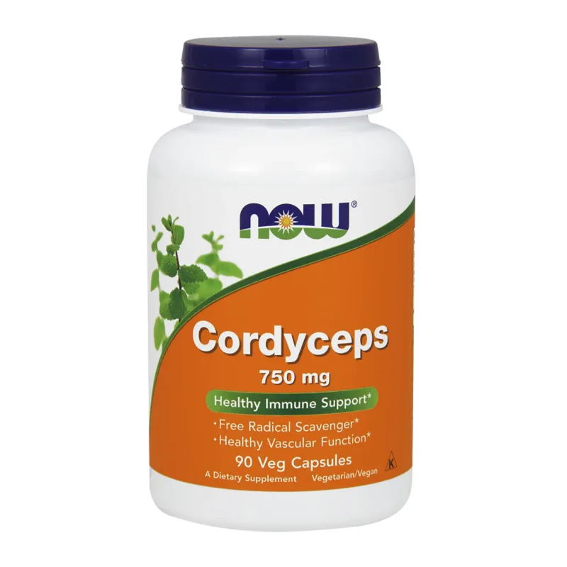 Now Foods Cordyceps 750 mg, 90 capsule vegetariene — preț și oferte