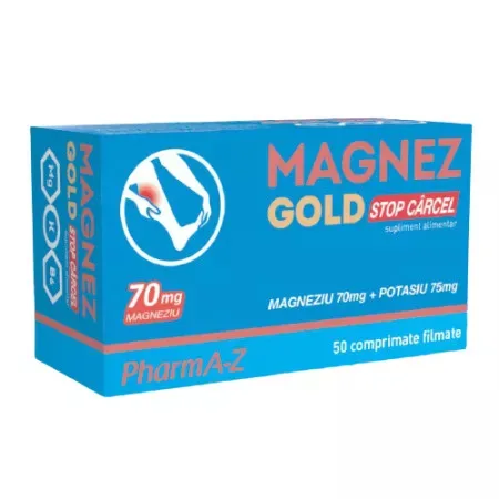 Magnez Gold Stop Carcel, 50 comprimate, PharmA-Z — preț și oferte