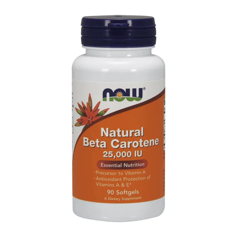 Now Foods Betacaroten natural 25000 UI, 90 capsule — preț și oferte