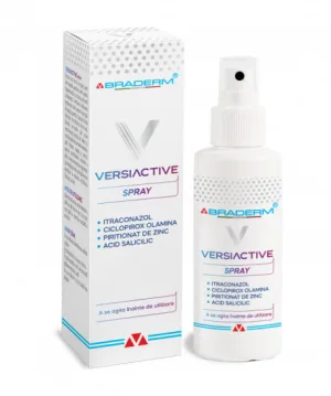 Spray pentru corp si scalp Versiactive, 100 ml, BRADERM