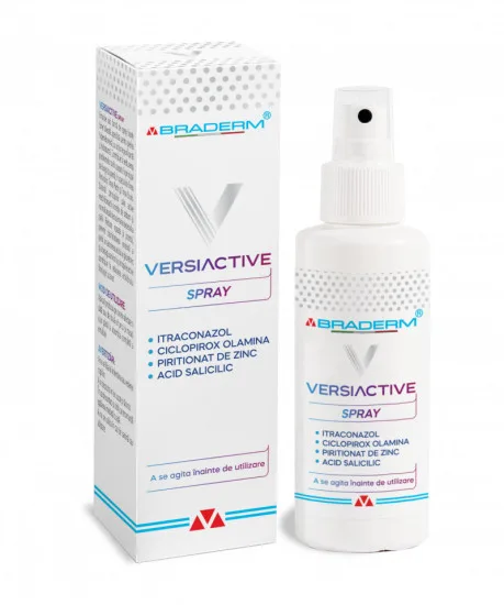 Spray pentru corp si scalp Versiactive, 100 ml, BRADERM — preț și oferte