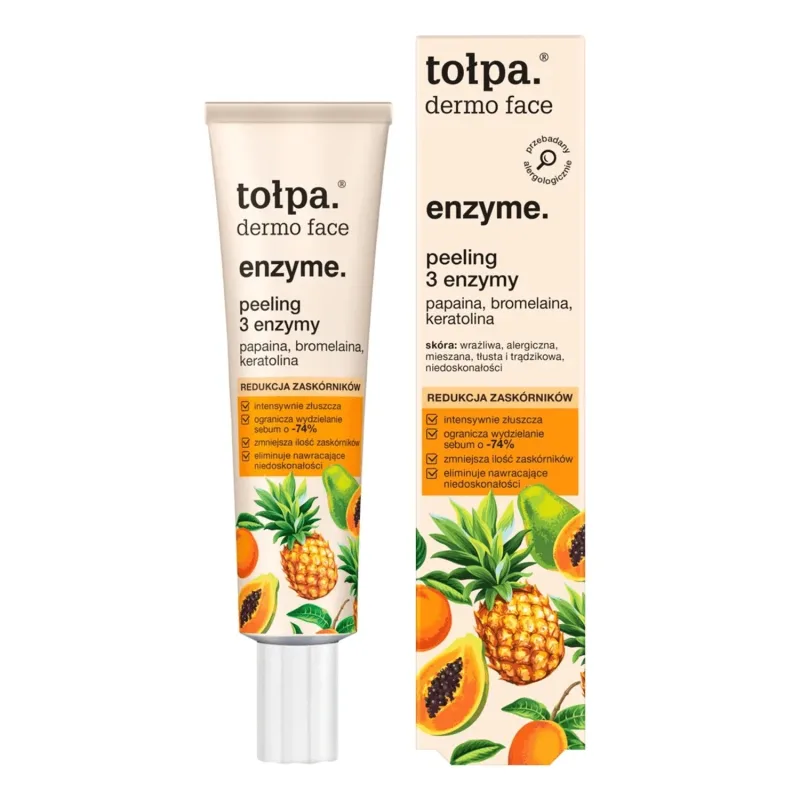 Tolpa Dermo Face Enzyme, scrub facial 3 enzime, 40 ml — preț și oferte