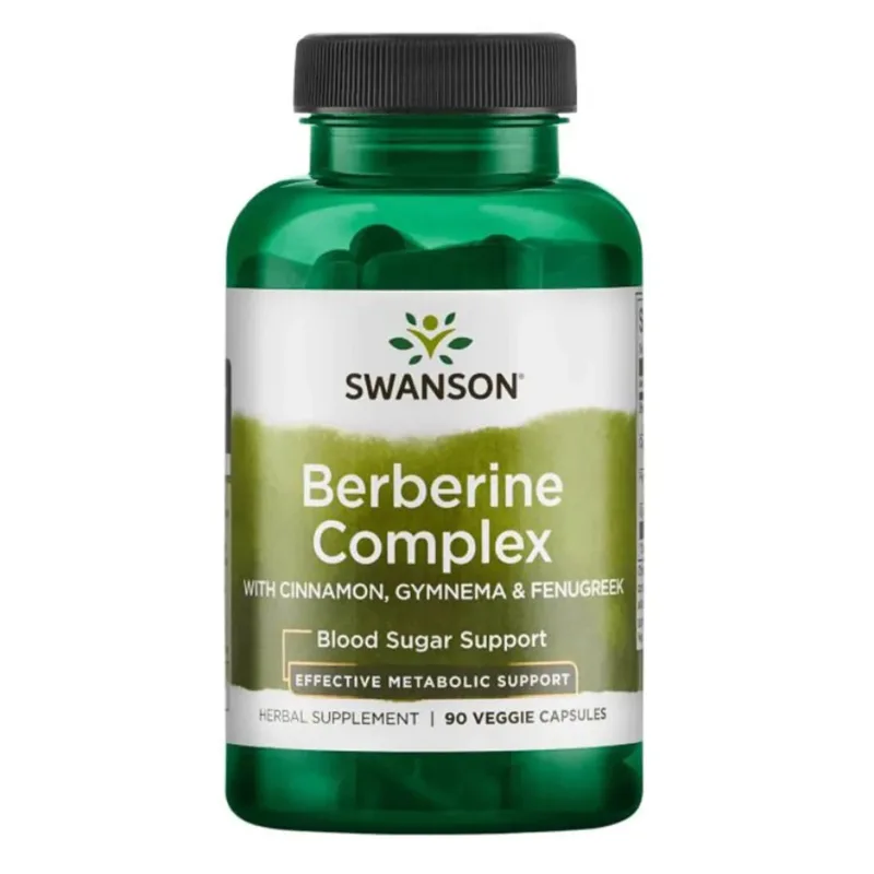 Swanson Berberine Complex cu scorțișoară, Gymnema și schinduf, 90 capsule vegetariene — preț și oferte