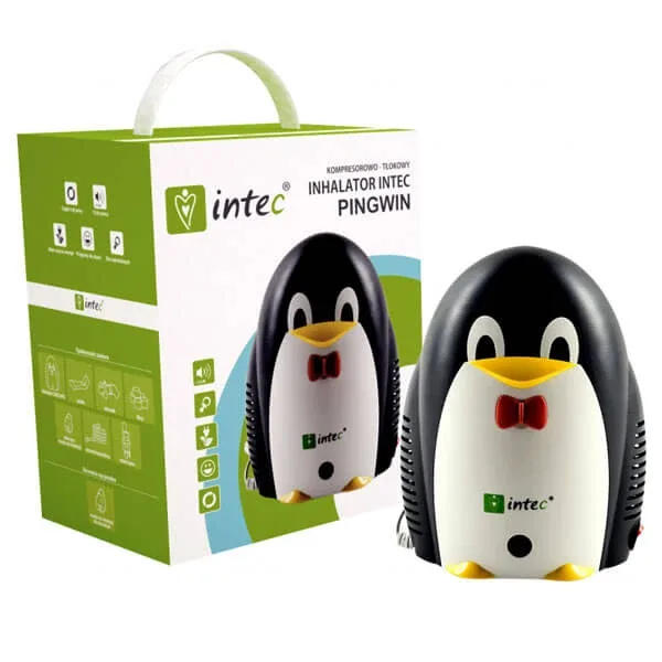 Intec, inhalator cu compresor-piston, Penguin + brățară reflectorizantă gratuită — preț și oferte
