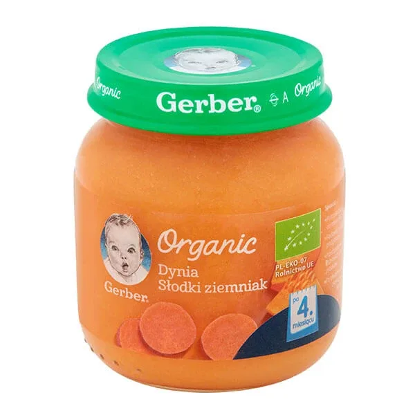 Gerber Organic Lunch, dovleac, cartof dulce, după 4 luni, 125 g — preț și oferte