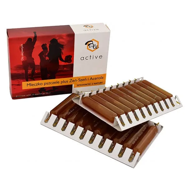 BeeActive Royal Jelly plus Ginseng și Acerola, 10ml x 20 fiole — preț și oferte