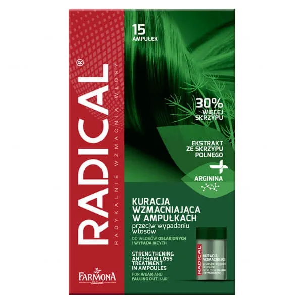 Farmona Radical, tratament de întărire în fiole împotriva căderii părului, 15 x 5 ml — preț și oferte