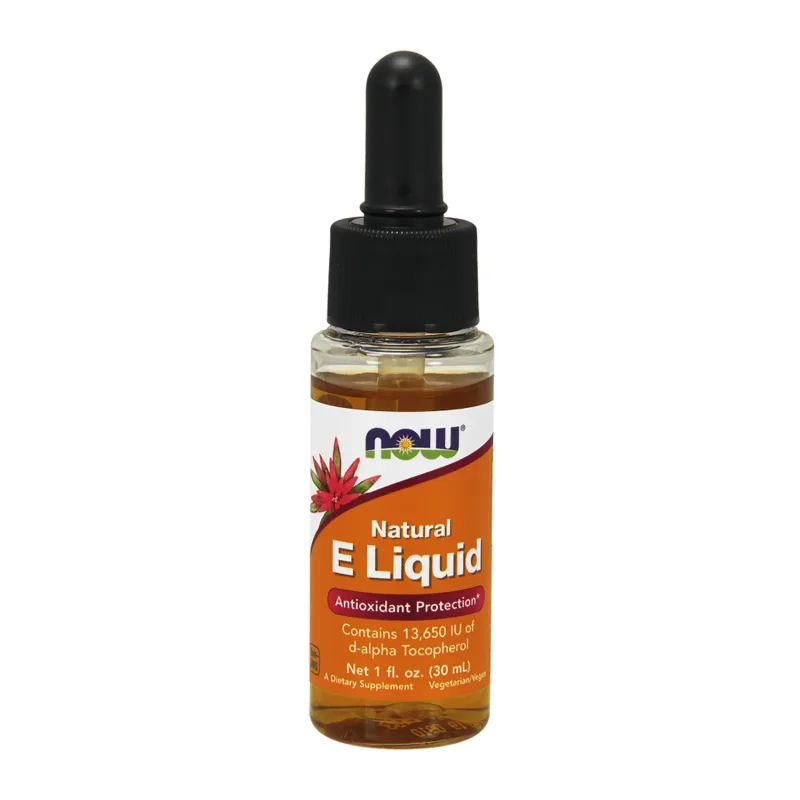 Now Foods E-Liquid natural, vitamina E, picături, 30 ml — preț și oferte