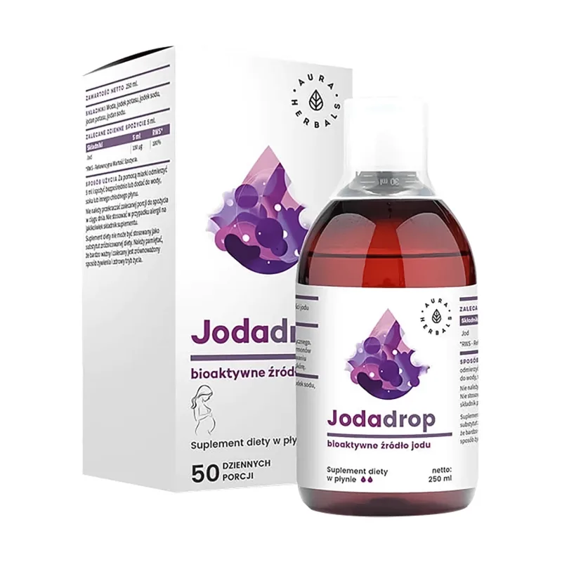 Aura Herbals Iodadrop, sursă de iod bioactiv, 250 ml — preț și oferte