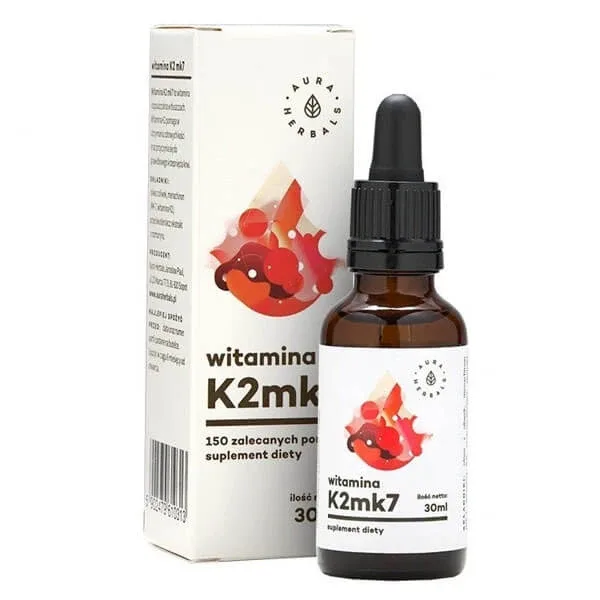 Aura Herbals Vitamina K2MK7 picături, 30 ml — preț și oferte