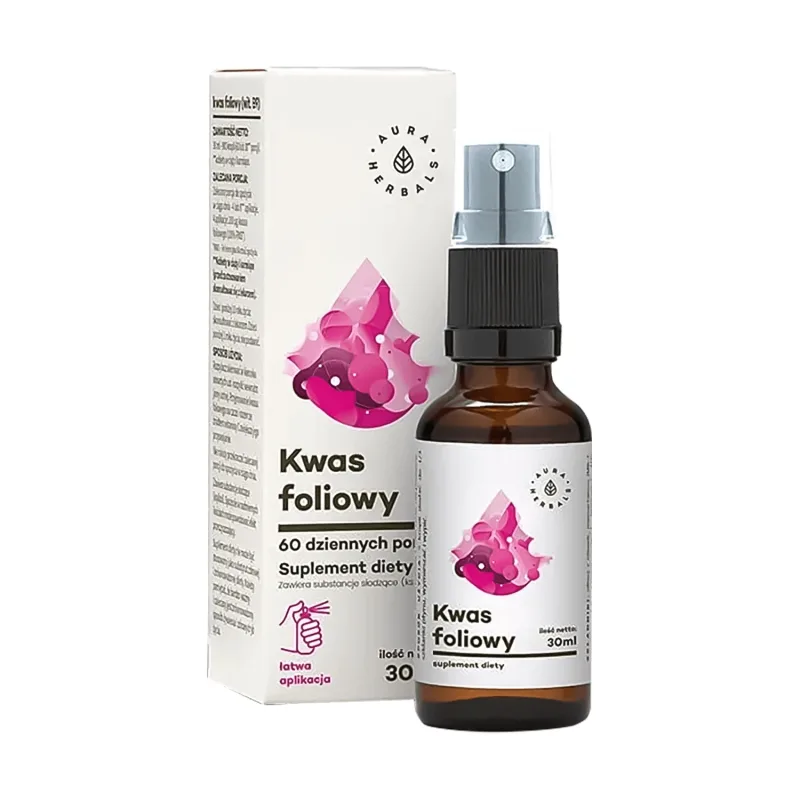 Aura Herbals Acid folic, aerosol, 30 ml — preț și oferte