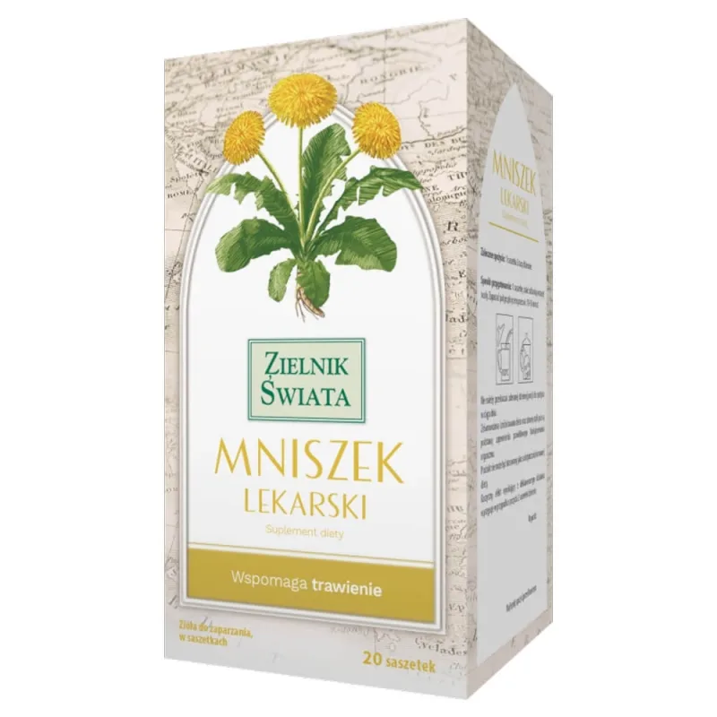 Herbapol Zielnik Świata Mniszek Lekarski, ierburi pentru prepararea berii fix, 2 g x 20 pliculețe — preț și oferte