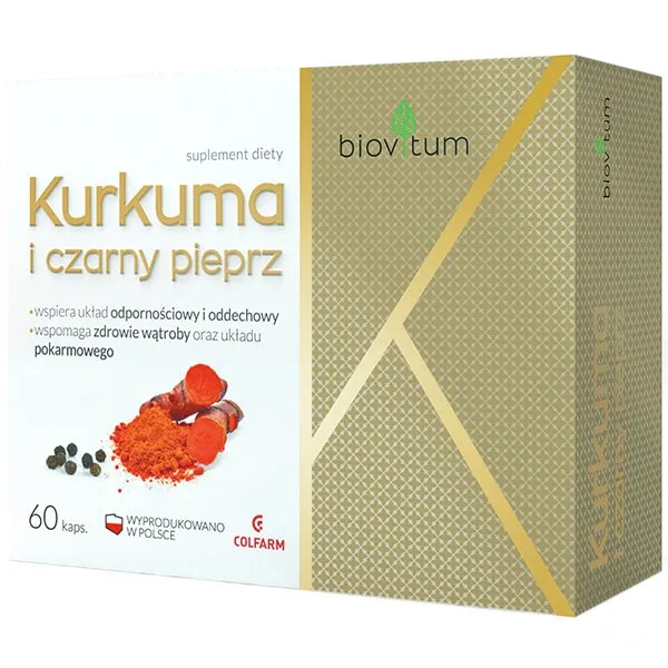 Biovitum Turmeric și piper negru, 60 capsule — preț și oferte