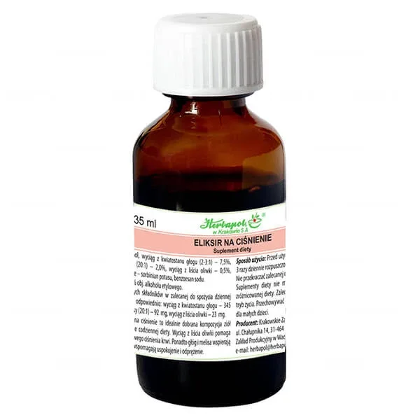 Herbapol Elixir pentru tensiunea arterială, picături, 35 ml — preț și oferte