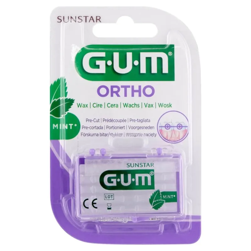 Sunstar Gum Ortho, ceară ortodontică, calibrată, aromă de mentă, 1 buc — preț și oferte