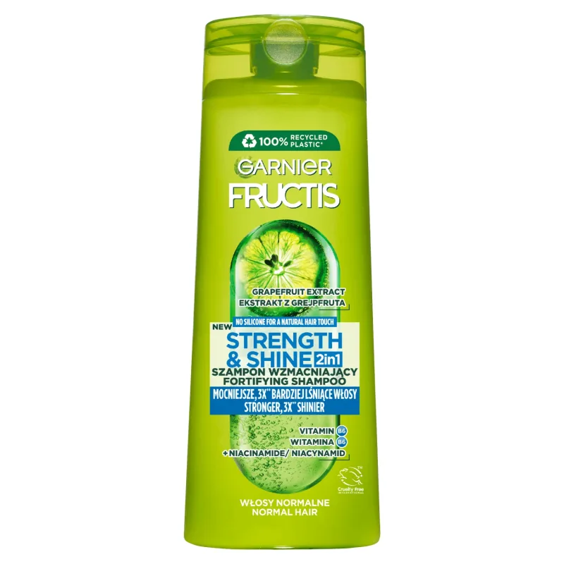 Garnier Fructis Strength and Shine, șampon de întărire 2 în 1 pentru păr normal, 400 ml — preț și oferte