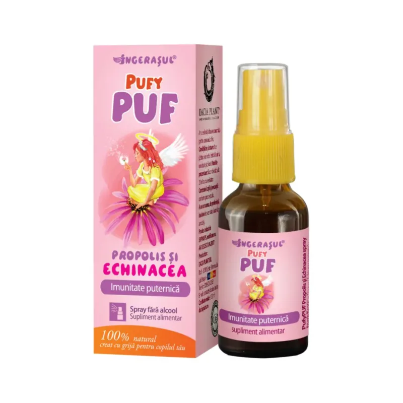 Spray Propolis si Echinacea PufyPuf, 20ml, Dacia Plant — preț și oferte