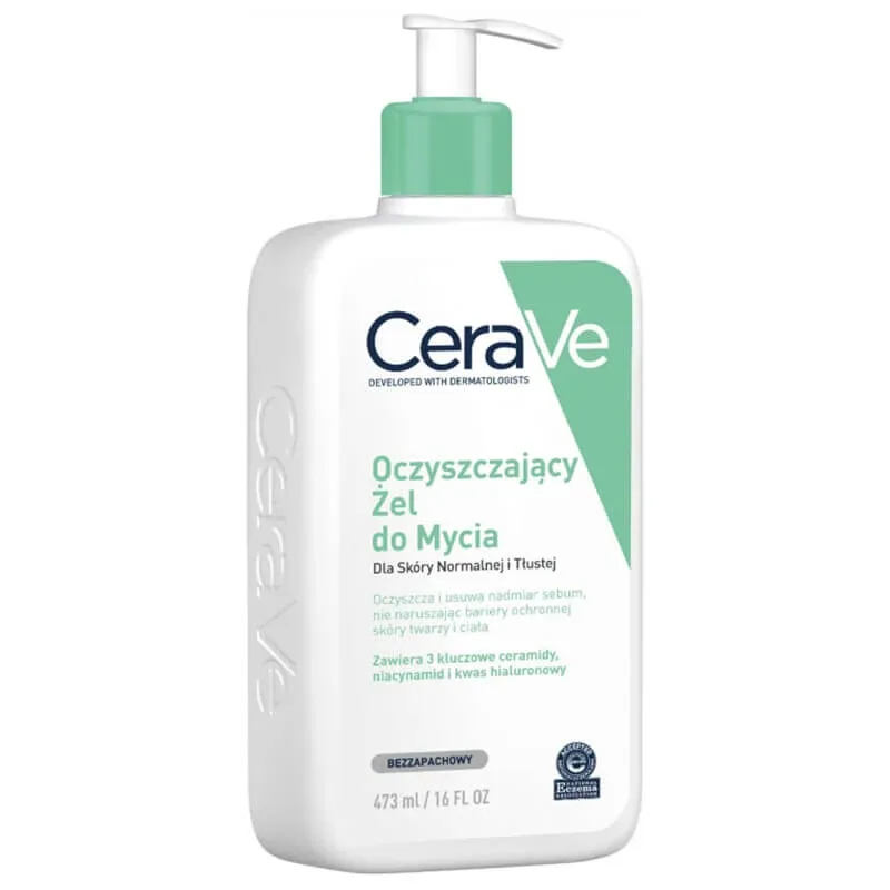 Gel de curățare cu ceramide CeraVe, ten normal și gras, 473 ml, L'Oréal — preț și oferte
