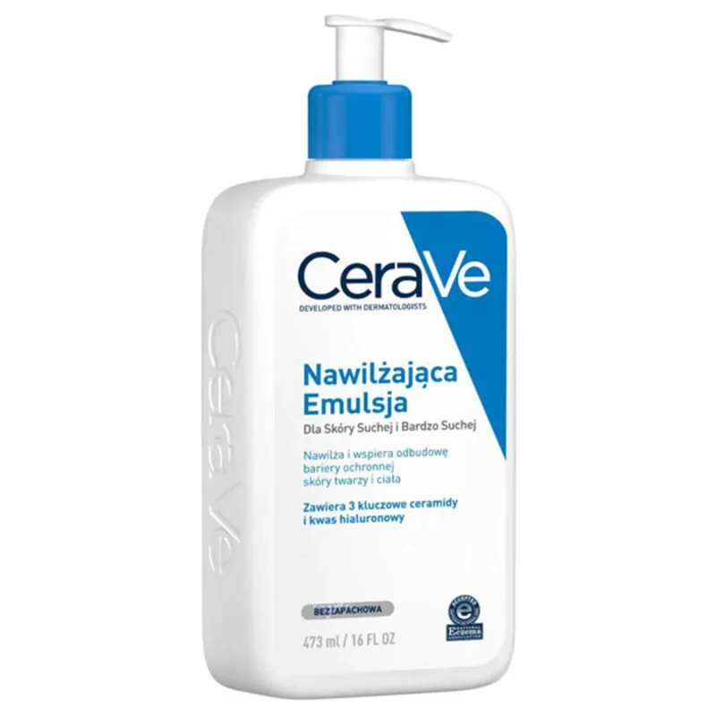 Emulsie hidratantă cu ceramide CeraVe, piele uscată și foarte uscată, 473 ml, L’Oréal — preț și oferte