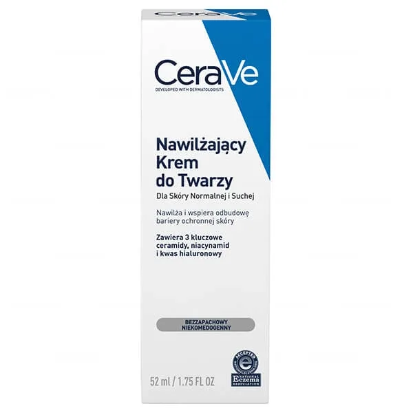 Cremă hidratantă de față CeraVe, cu ceramide, piele normală și uscată, 52 ml, L'Oréal — preț și oferte
