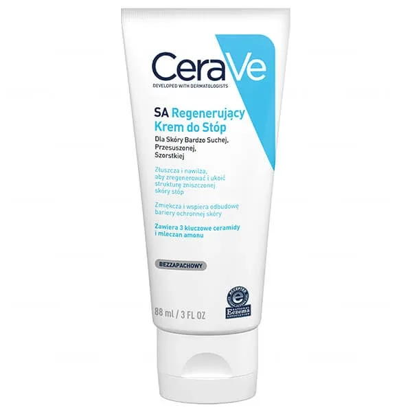 Cremă regeneratoare pentru picioare CeraVe, cu ceramide, piele foarte uscată și aspră, 88 ml, L'Oréal — preț și oferte