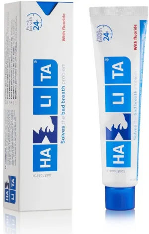 Halita pastă de dinți pentru respirație urât mirositoare, cu fluor, 75 ml, Dentaid