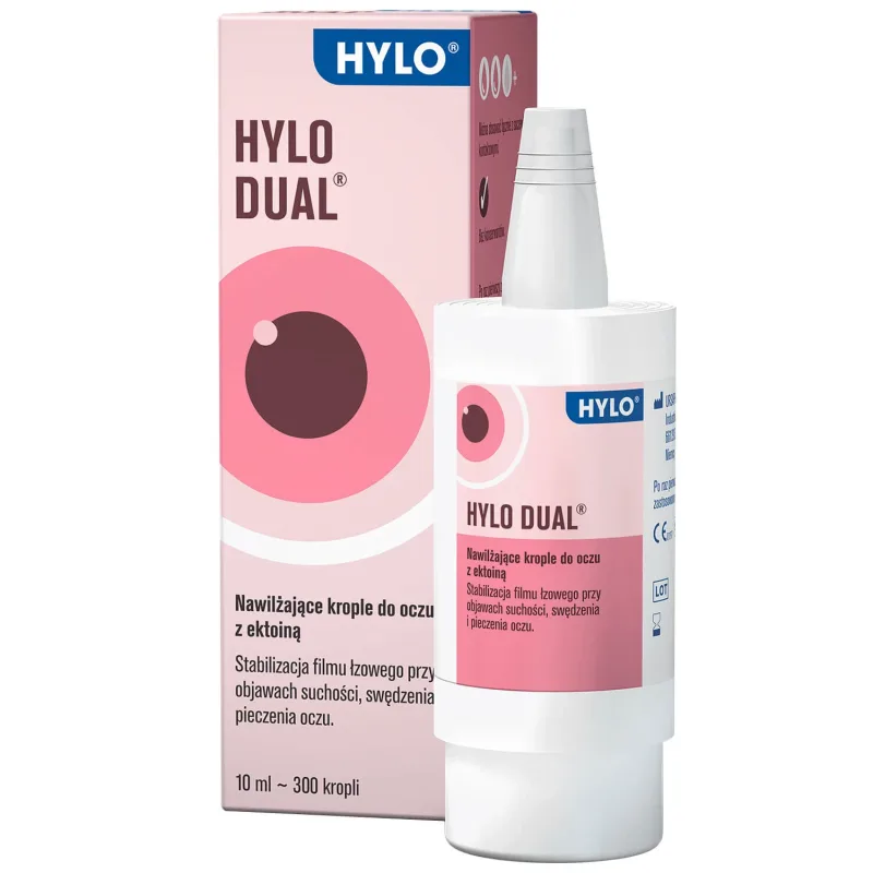 Hylo Dual, picături hidratante pentru ochi cu ectoină, fără conservanți, 10 ml URSAPHARM ARZNEIMITTEL — preț și oferte