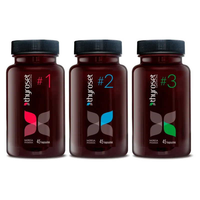 Set Thyroset, 3 x 45 capsule Norsa Pharma — preț și oferte