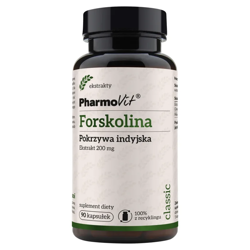 PharmoVit Forskolin, urzică indiană, 90 capsule — preț și oferte