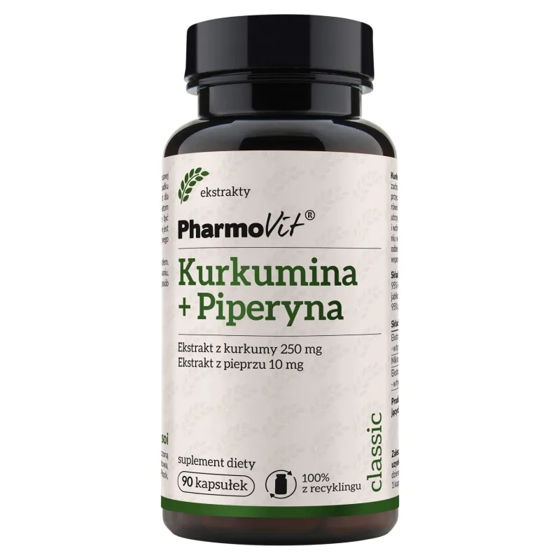 PharmoVit Curcumin + Piperine, 90 capsule — preț și oferte
