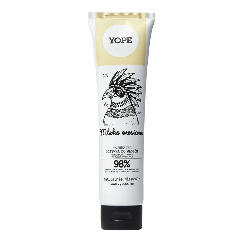 Yope Lapte de ovăz, balsam natural pentru păr normal, 170 ml — preț și oferte