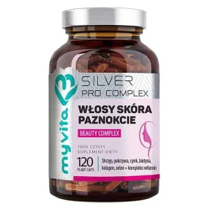 MyVita Silver Pure Hair Skin Nails Beauty Complex, 120 capsule