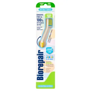 Biorepair Curve Junior, periuță de dinți curbată, 7-14 ani, moale mediu, 1 buc
