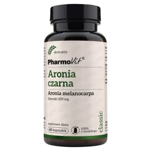 PharmoVit Chokeberry negru, 60 capsule