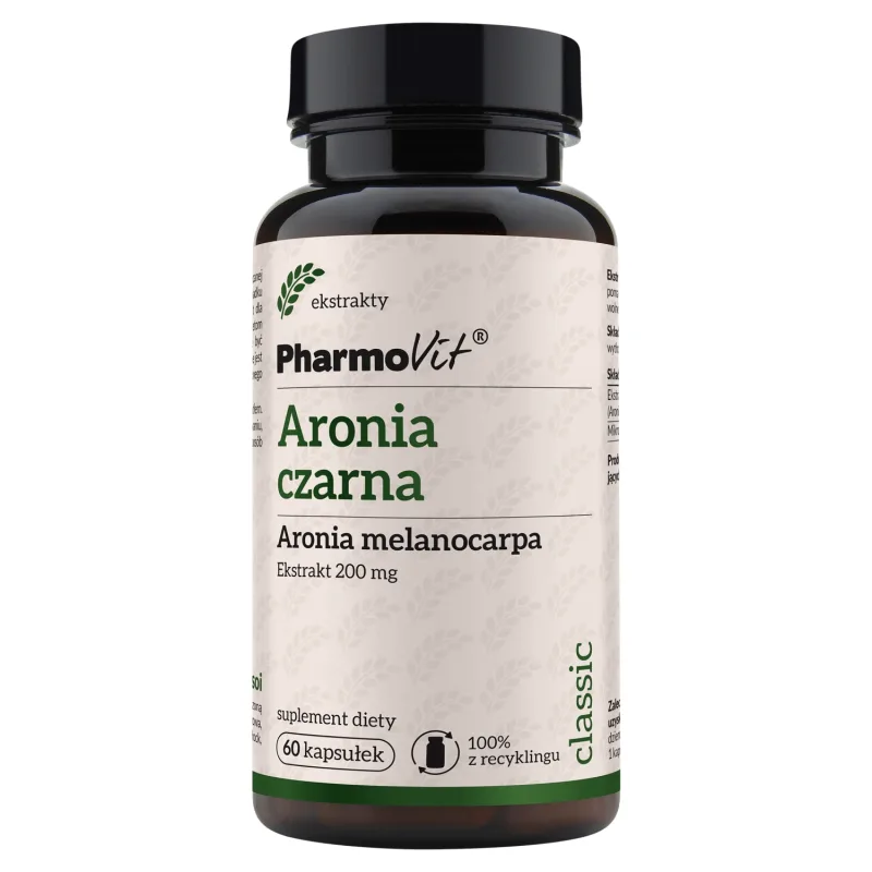 PharmoVit Chokeberry negru, 60 capsule — preț și oferte