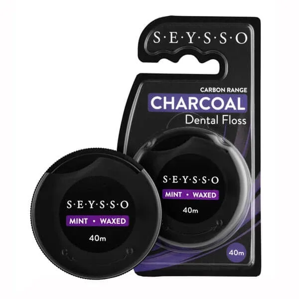 Seysso Carbon, ață dentară din carbon activ, cerată, mentă, 40 m — preț și oferte